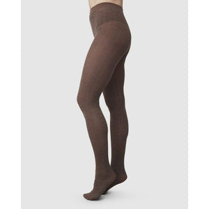 YLVA FISHBONE WOOL TIGHTS