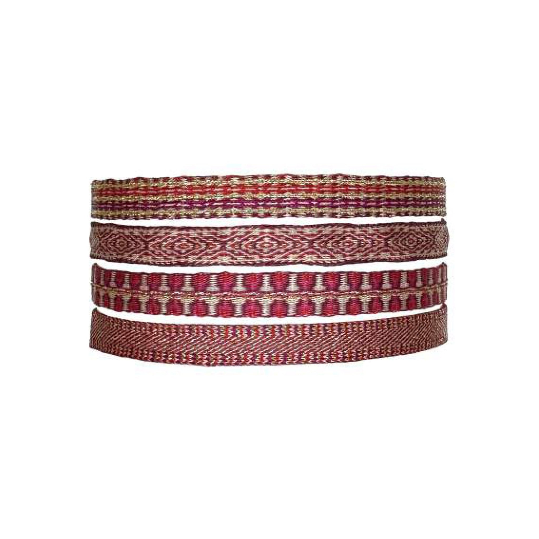 BASIC ARMBAND BREIT - BORDEAUX