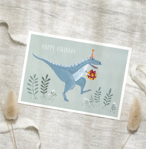 POSTKARTE - HAPPY BIRTHDAY DINO