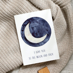 POSTKARTE - TO THE MOON