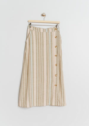 MULTICOLOURED STRIPED SKIRT