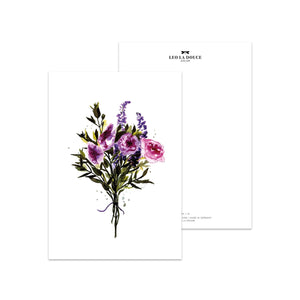 POSTKARTE - VIOLET BOUQUET